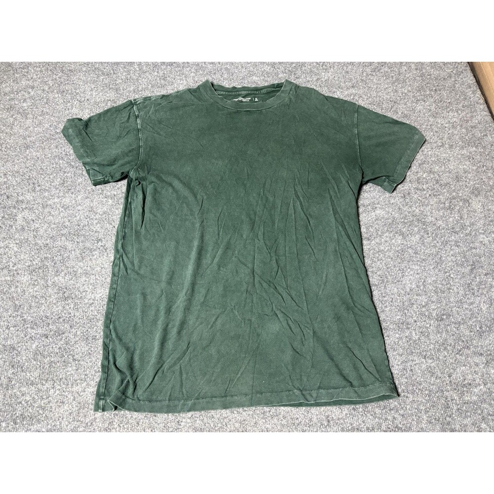 Abercrombie & Fitch Shirt Mens LT Green Crew Neck Tagless Essentials Tee Casual